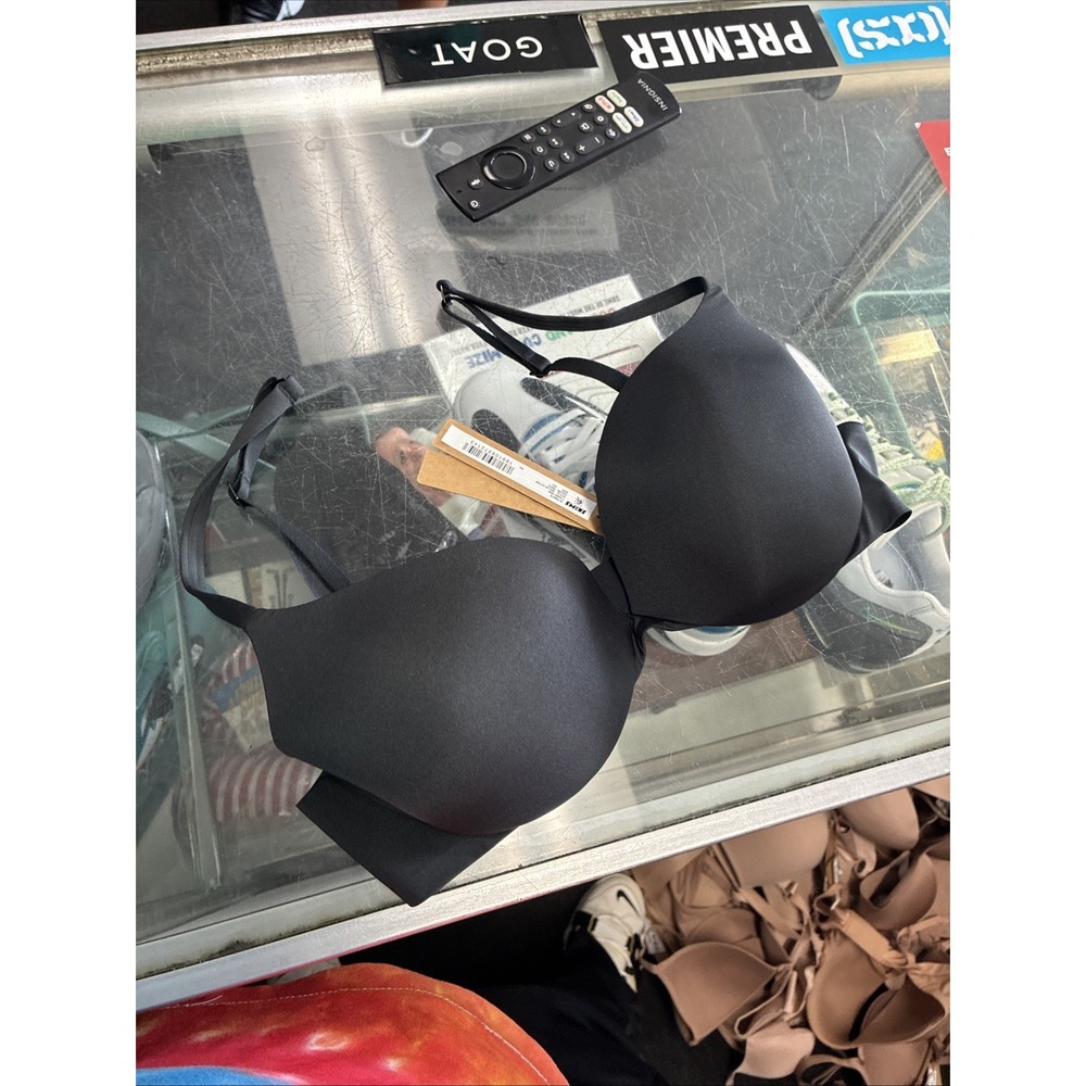 SKIMS Ultimate T-Shirt Bra Black Women's SZ 34C NEW NWT